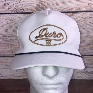 Men EUC Duro Golf Course Imperial White & Gold Hat